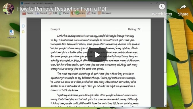 Pdf Restriction Remover